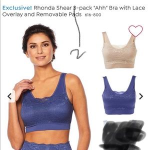 Rhonda Shear Beautiful Extremely Comfy 2 pac Bras!